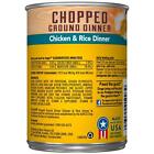 Pedigree Chopped Ground Dinner Chicken   Rice Dinner Adult Canned Wet Dog Food 