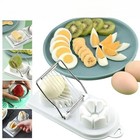 2in1 Stainless Steel Wire Egg Cutter Slicer With Pp Base Kitchen Accessory