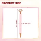 Glitter Ballpoint Pen  6pcs Crystal Diamond Twist Metal Pen  Pink