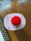 Vintage Lady Head Pin Cushion Tape Measure Lego Japan