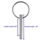 4 Pack Small Quick Release Pin  Diameter 3 16   Usable One Size  Silver