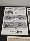 8 Vintage 1947 Willys Jeep Ads Original Print Ad Literature
