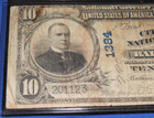 1902  10 The Citizens National Bank Of Baltimore Maryland - National Currency Vg
