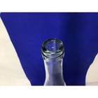 Vintage Clear Etched Glass Bottle