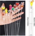   10 Pack Cocktail Stirrers Swizzle Sticks Acrylic Mixer