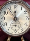 Chelsea Ship s Wheel Brass   Bronze Vtg Desk Clock Usa Maritime Untested 