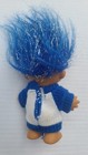 Vintage Russ Hanukkah Troll Doll 4 5  Blue Silver Hair Jewish Star  see Images 