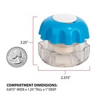 Crush Pill Vitamins Tablets Crusher Grinder With Storage Compartment Blue