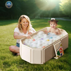 Toddler Bath Tub For Shower  Portable Baby Bathtub  Foldable Kids Bathtub     Port