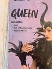 Spooktacular Creations Black Maleficent Horn Headpiece Shawl Cuffs One Size