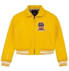 Women s  Avirex Yellow Real Bomber American Flight Jacket Faux Leather Jacket