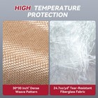 Arccaptain Welding Blanket 850gsm Thickened 4x6ft 6x8ft For Welding And Grilling
