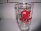 1960 s Red Owl Food Stores Logo Advertising Measuring Glass Tumbler Cup Promo
