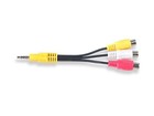 3 5mm Stereo Male To 3 Rca Female Splitter Extension Cable For Audio Video Aux P