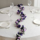 2 Lavender Purple 8 Ft Long Silk Mini Rose Wedding Garland Leaves Bendable Wire