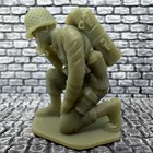 World War 2 American Rto Kneeling Radio 3d Toy Soldier Military 1 32 Ww2 Figure