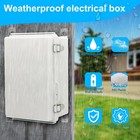 Waterproof Ip67 Junction Box W  Wall Bracket 11 1 x7 5 x5 5  Grey