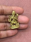 Mini Brass Dancing Ganesha Idol  1 3 Inch Ganesh Murti Narthana Ganapathi Statue