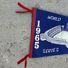 Vintage 1965 World Series Los Angeles Dodgers Vs Minnesota Twins Felt Pennant
