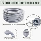 Tight Conduit And Connector Kit - 1 2 Inch 50 Ft Non Metallic Liquid Tight