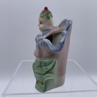 Vintage Pixie Elf Planter Vase 1950s Merit China Hand Painted Japan Pink Flower