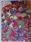 Hanakurabechiyo No Kotobuki Ukiyo-e Japanese Woodblock Print Edo Yoshu Chikanobu