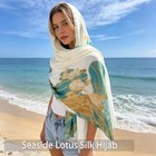 Large Silk Shawl Scarf For Women-lightweight Satin Long Wrap Silky Fashion Neck