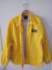 Security Guard Windbreaker Jacket Nylon Yellow Size S Mens Unisex Small