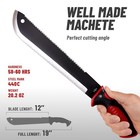 Machete With Saw - 19    Heavy Duty Tool   Sheath - Ergonomic 19  Machete 