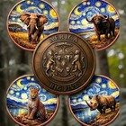 1oz Copper  999 Col 2026 African Big 5 Starry Night Fusion Complete Set New