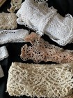 Job Lot 22 Antique French Pieces Lace Fripperies Trims C1900s  14