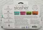 Stasher Storage Bag  aqua  Silicone Reusable Freezer Bags For Travel And Food
