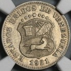 1921 Ngc Au 55 Venezuela 5 Centimos Horse Coin  21062102c 