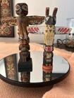 Pair Of 6 1 2 In And 7 In North American Totems  Vintage For Tourist Trade