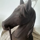 Cast Iron Hitching Post Horse Head Fence Top Topper W   Ring  14    T X7   w Mark Tj