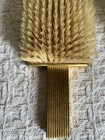 Vintage Gold Tone Metal Vanity Hair Brush 1940-50   s Mid Century Modern 7    X 3   
