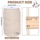 46 Yards 1 4 Inch 6mm Cotton Piping Cord Natural Welt Sewing Pillows