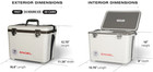 Engel Coolers 19 Qt Leak-proof Airtight Hard Cooler Dry Box Lunchbox W  Tray
