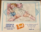 Vintage Jumbo Bread Advertising Calendar- Centralia Baking Co  1949  