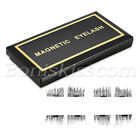 4pcs Professional 3d Reusable Dual Magnetic False Eyelash Eye Lashes Extension