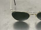 Vintage Ray Ban Bausch   Lomb Deco Oval W1536 Sunglasses Silver