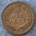 1887 Indian Head Cent Penny 1c Vg Very Good Bronze Antique 19th Century Us Coin