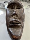 African Wood Mask  Dan Artist  Liberia Or Ivory Coast  Collector Label  Pigment