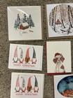 Set Of 8 Christmas Notecards 