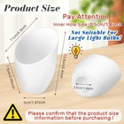 5 Pieces Plastic Lamp Shade Replacement Horseshoe Lampshade Cover White Floor La