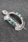 Turquoise   Sterling Silver Hair Pin - Jolene Begay