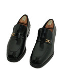Rare Vintage Florsheim Designer Black Patent Loafers 9 5d   Guchy Style High-tie