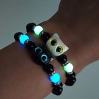 Fashion Luminous Beads Couple Bracelets For Women Men Charm Cat Matching Friend