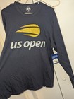 47 Brand Us Open Premier Long Sleeve Shirt Size L Blue Usta Tennis Brand New