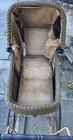 1900   s Antique Victorian Beige Wicker Pram Baby Doll Buggy carriage Stroller 26 